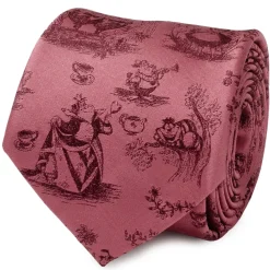 Disney Alice in Wonderland Dusty Red Men's Tie