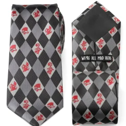 Disney Alice in Wonderland Gray Men's Tie