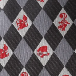 Disney Alice in Wonderland Gray Men's Tie