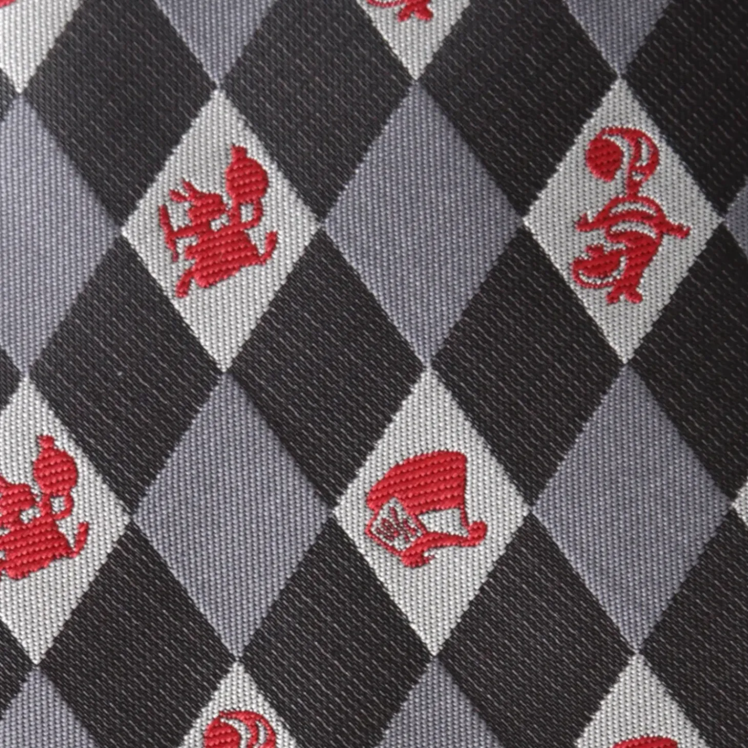 Disney Alice in Wonderland Gray Men's Tie