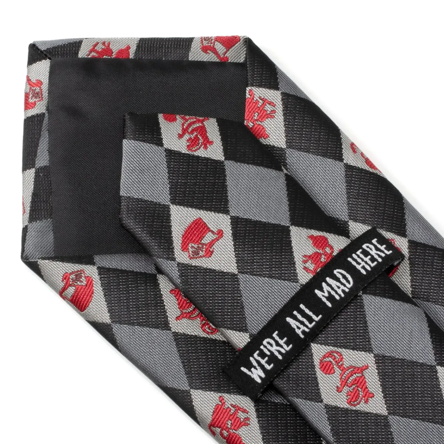 Disney Alice in Wonderland Gray Men's Tie