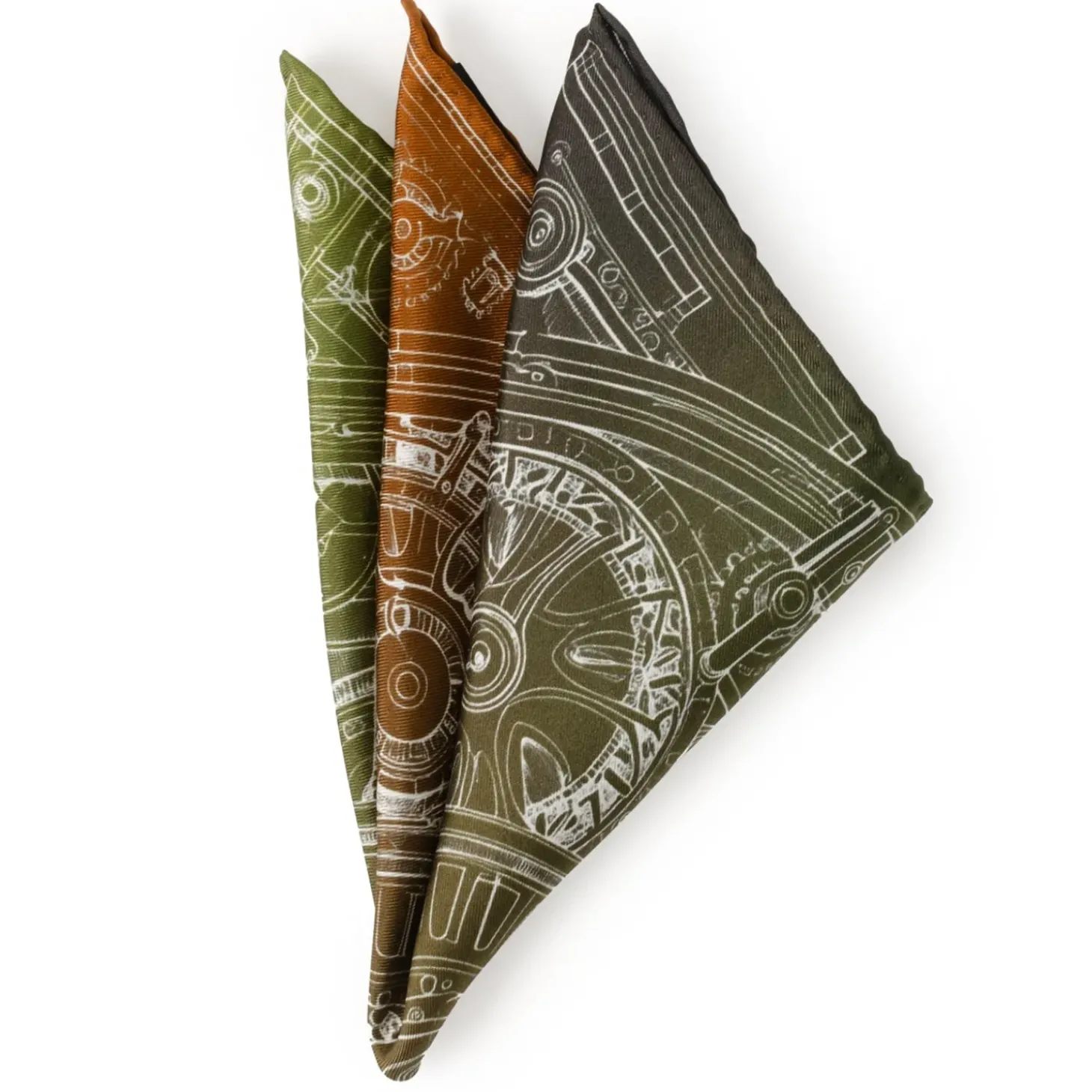 Cufflinks, Inc. Antique Clock Gradient Pocket Square
