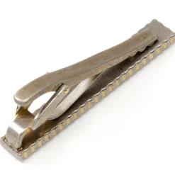 Ox and Bull Trading Co. Antique Gold Herringbone Tie Clip