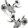 Ox and Bull Trading Co. Antique Moose Cufflinks