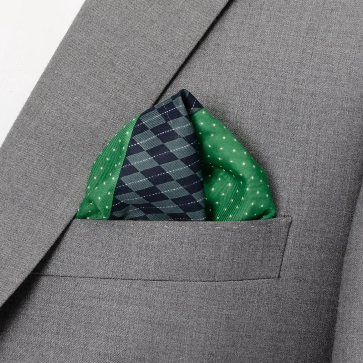 Cufflinks, Inc. Argyle Dot Multi Pocket Square