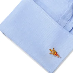 NCAA Arizona State University Sun Devils Pitchfork Cufflinks