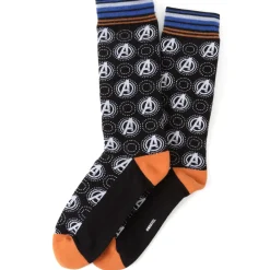 Marvel Avengers Black Multi Socks