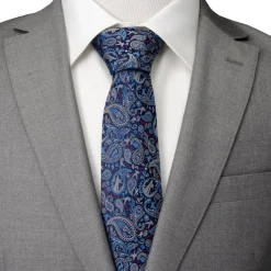 Marvel Avengers Blue Multi Paisley Men's Tie