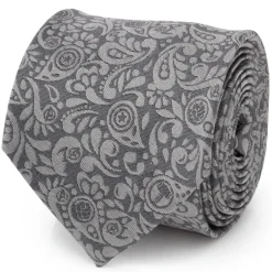 Marvel Avengers Paisley Icons Gray Men's Tie