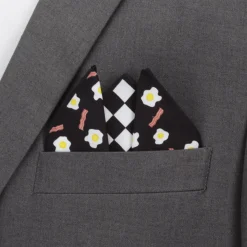 Cufflinks, Inc. Bacon Eggs Pocket Square