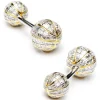 Jacob & Co. Baguette Diamond Double Ended Basketball Cufflinks
