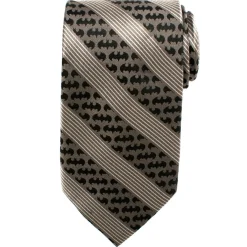 DC Comics Batman Black Pinstripe Tie