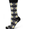DC Comics Batman Circle Gray Black Men's Socks