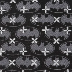 DC Comics Batman Cross Black Silk Men's Tie