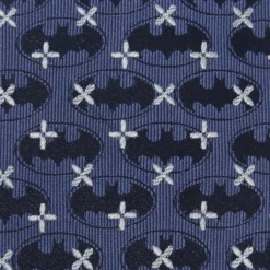 DC Comics Batman Cross Blue Silk Men's Tie
