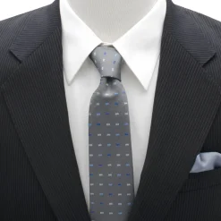 DC Comics Batman Icon Gray Mens Tie