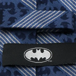 DC Comics Batman Pinstripe Navy Tie