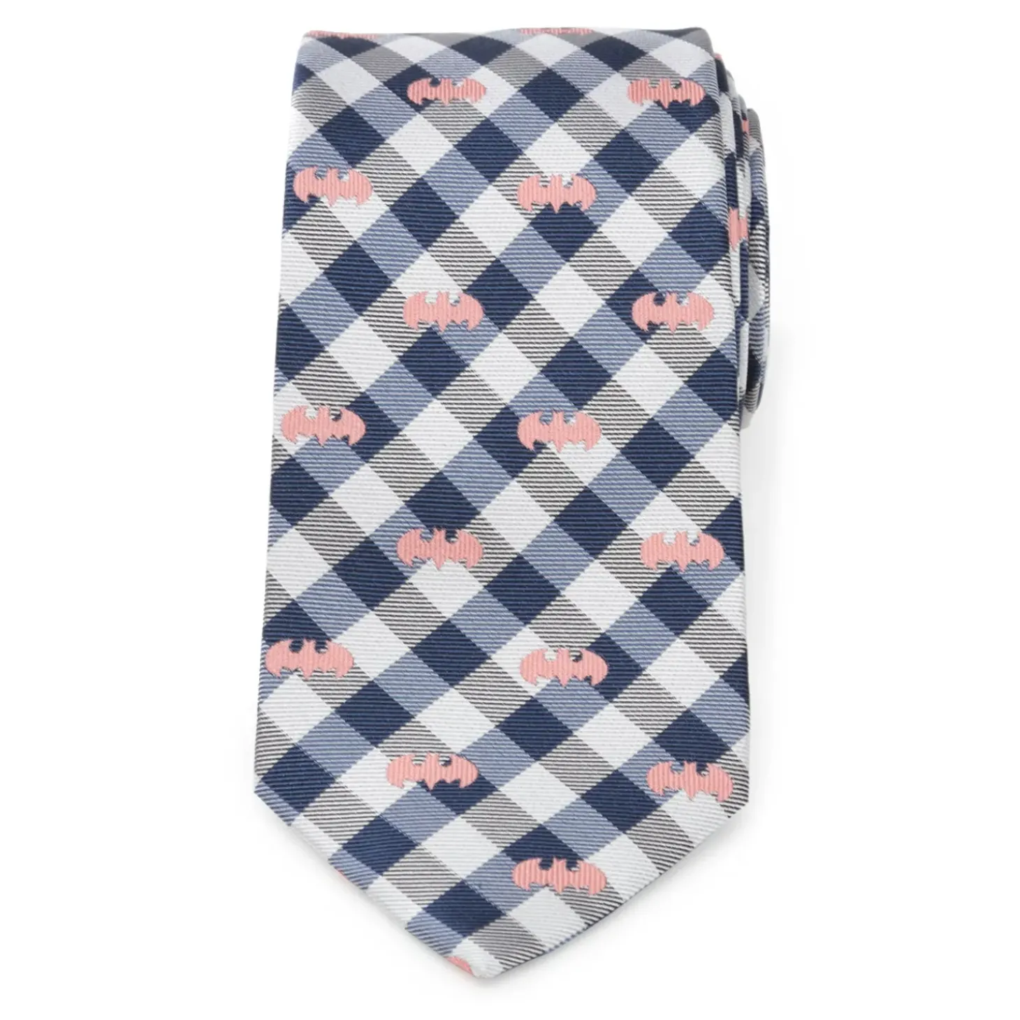 DC Comics Batman Plaid Navy Men's Tie