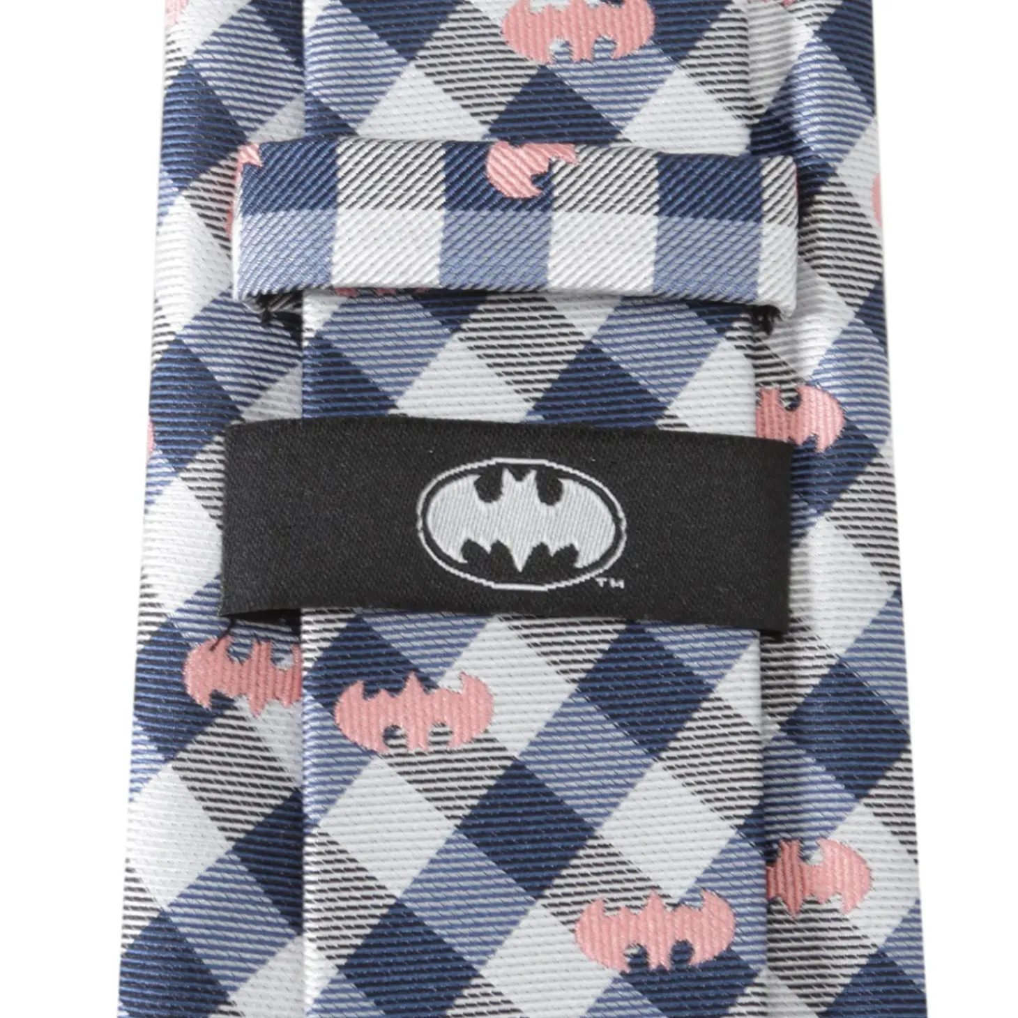 DC Comics Batman Plaid Navy Men's Tie