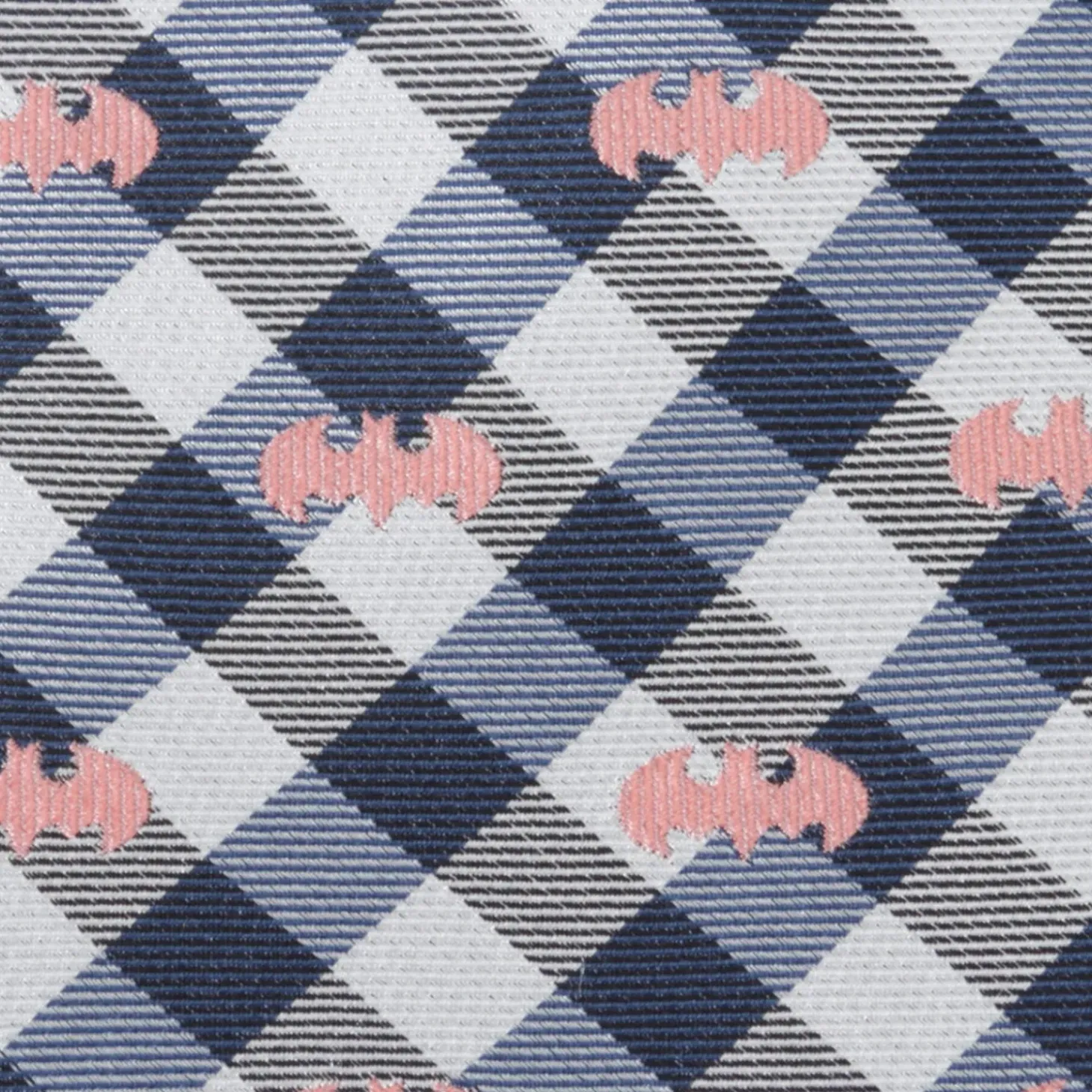 DC Comics Batman Plaid Navy Men's Tie
