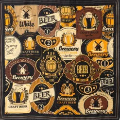 Cufflinks, Inc. Beer Aficionado Black Multi Pocket Square