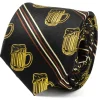 Cufflinks, Inc. Beer Aficionado Black Striped Mens Tie