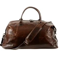 Moore & Giles Benedict Weekend Bag in Brompton Brown