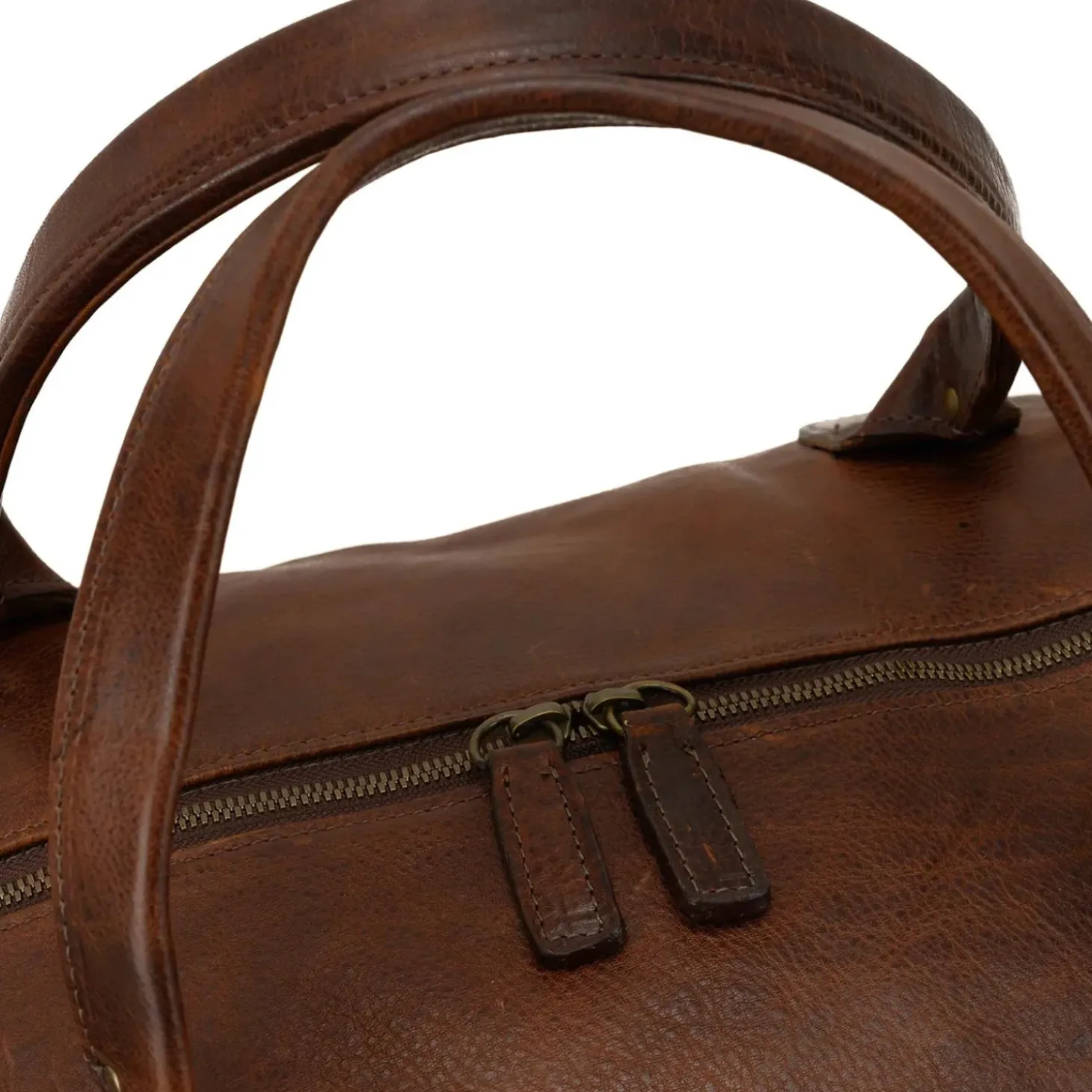 Moore & Giles Benedict Weekend Bag in Titan Milled Brown