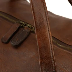 Moore & Giles Benedict Weekend Bag in Titan Milled Brown