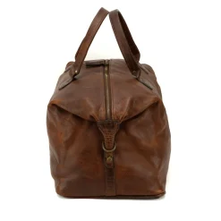 Moore & Giles Benedict Weekend Bag in Titan Milled Brown