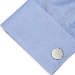 Ox and Bull Trading Co. Birth Details Custom Photo Engravable Cufflinks