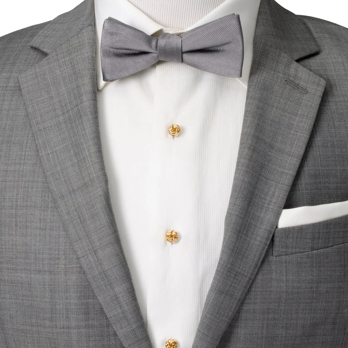Ox and Bull Trading Co. Black and Gold Knot Stud Set