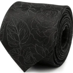 Ox and Bull Trading Co. Black Floral Men's Tie