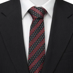 Cufflinks, Inc. Black Heart Striped Men's Tie