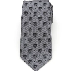 Marvel Black Panther Gray Dot Tie