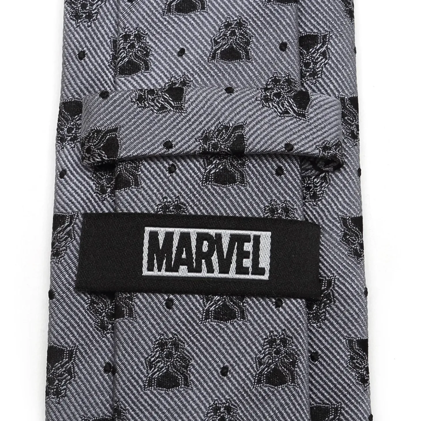 Marvel Black Panther Gray Dot Tie