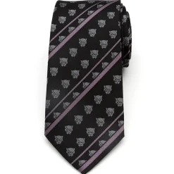 Marvel Black Panther Stripe Black Tie