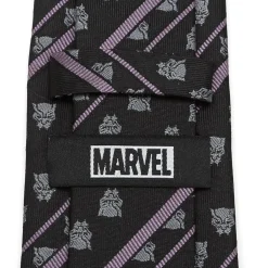 Marvel Black Panther Stripe Black Tie