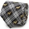 Cufflinks, Inc. Black Plaid Stag Men's Tie