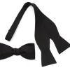 Ox and Bull Trading Co. Black Self Tie Bow Tie