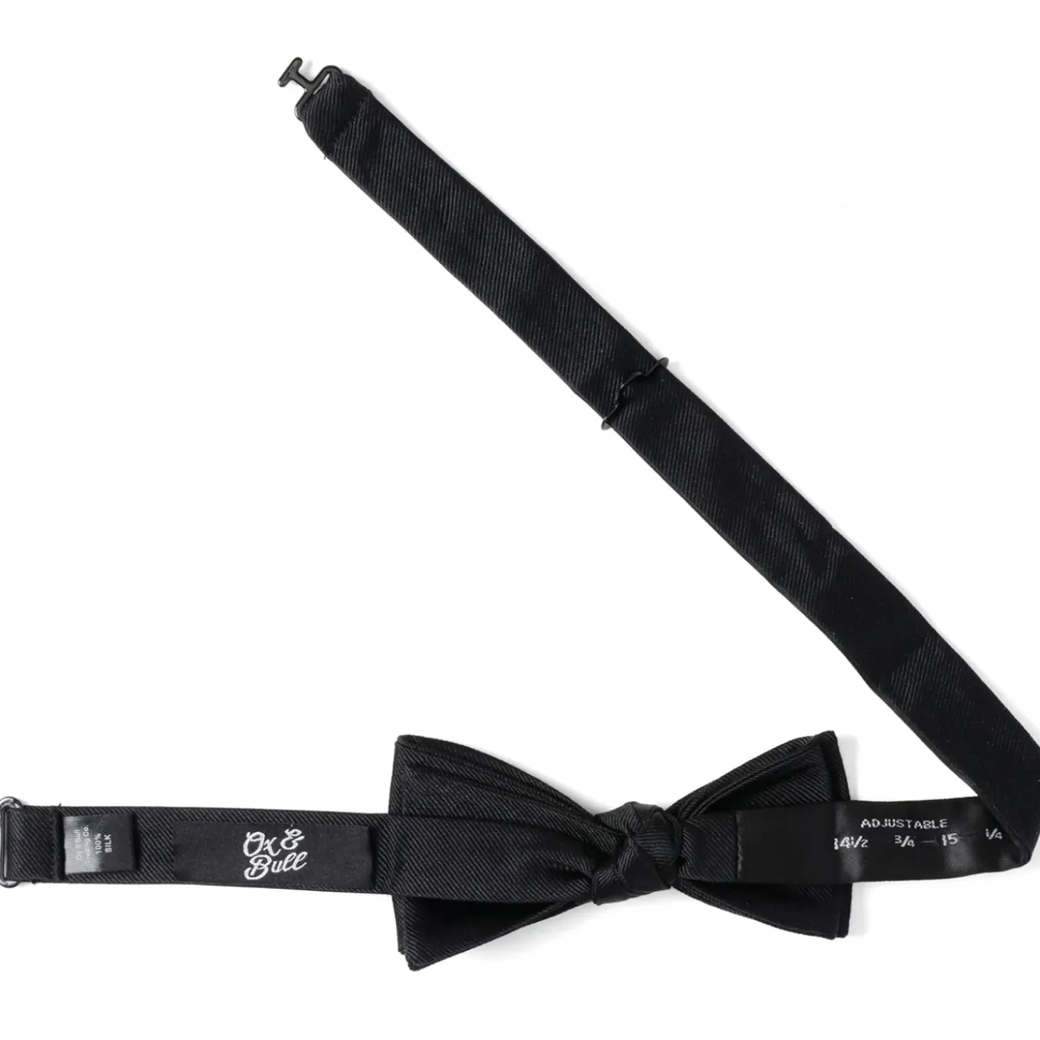 Ox and Bull Trading Co. Black Silk Bow Pre-Tie