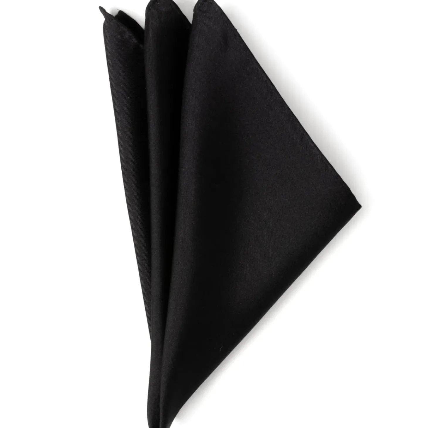 Ox and Bull Trading Co. Black Silk Pocket Square