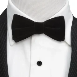 Ox and Bull Trading Co. Black Velvet Bow Tie