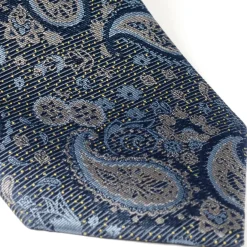 Ox and Bull Trading Co. Blue & Gray Paisley Men's Tie