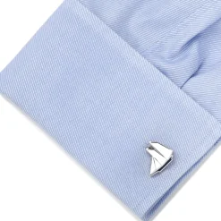 Cufflinks, Inc. Blue and White Sailboat Cufflinks