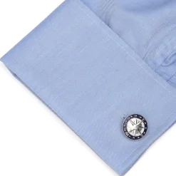 Cufflinks, Inc. Blue Compass Cufflinks