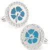 Cufflinks, Inc. Blue Flower Cufflinks