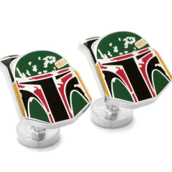 Star Wars Boba Fett Distressed Helmet Cufflinks