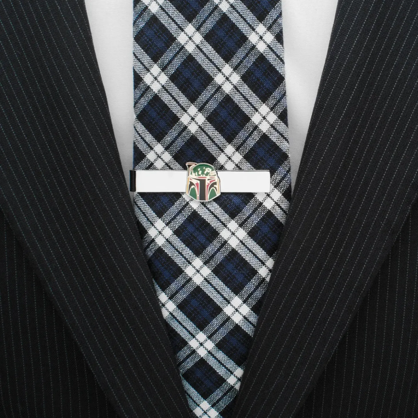 Star Wars Boba Fett Distressed Helmet Tie Bar