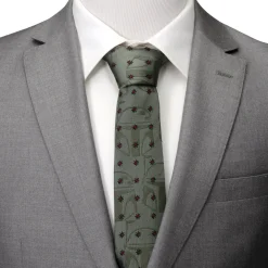 Star Wars Boba Fett Green Motif Men's Tie